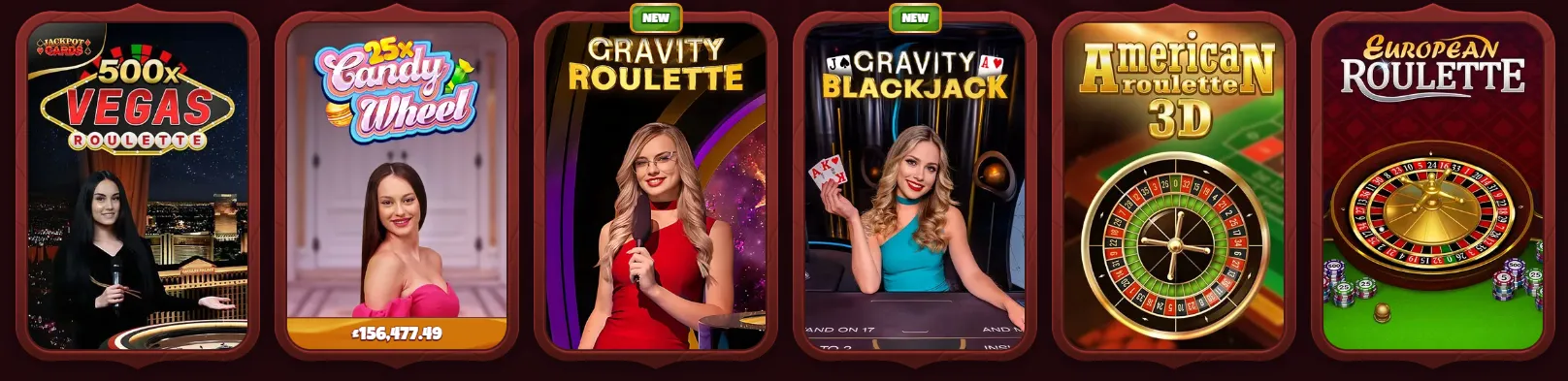 Magius Casino live dealer games