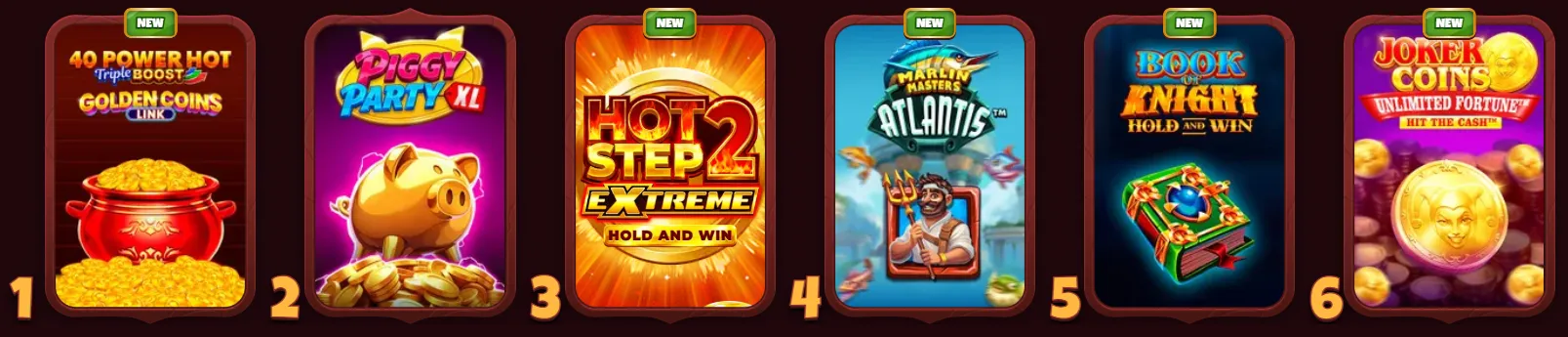 Magius Casino slot games collection