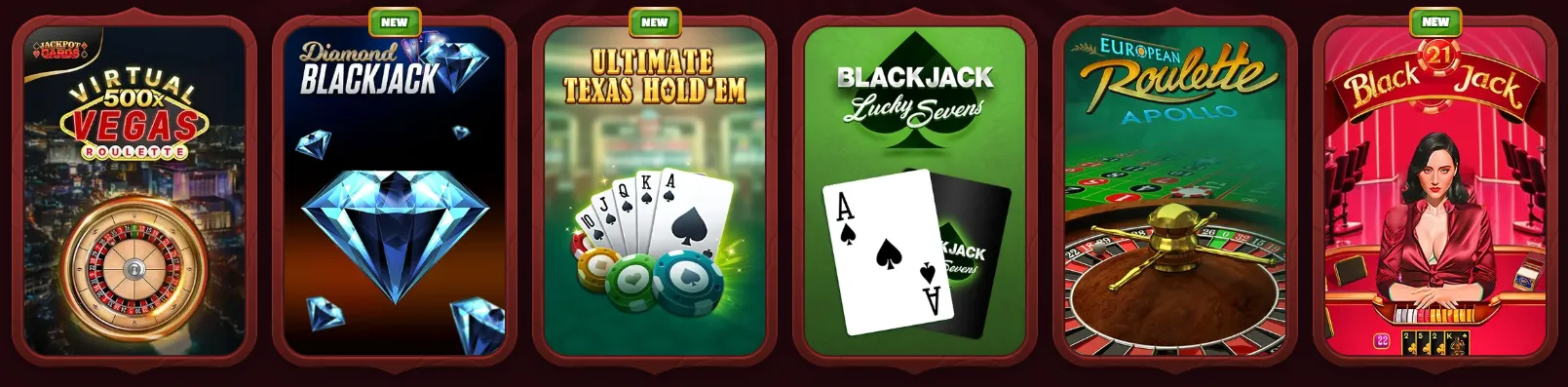 Magius Casino table games