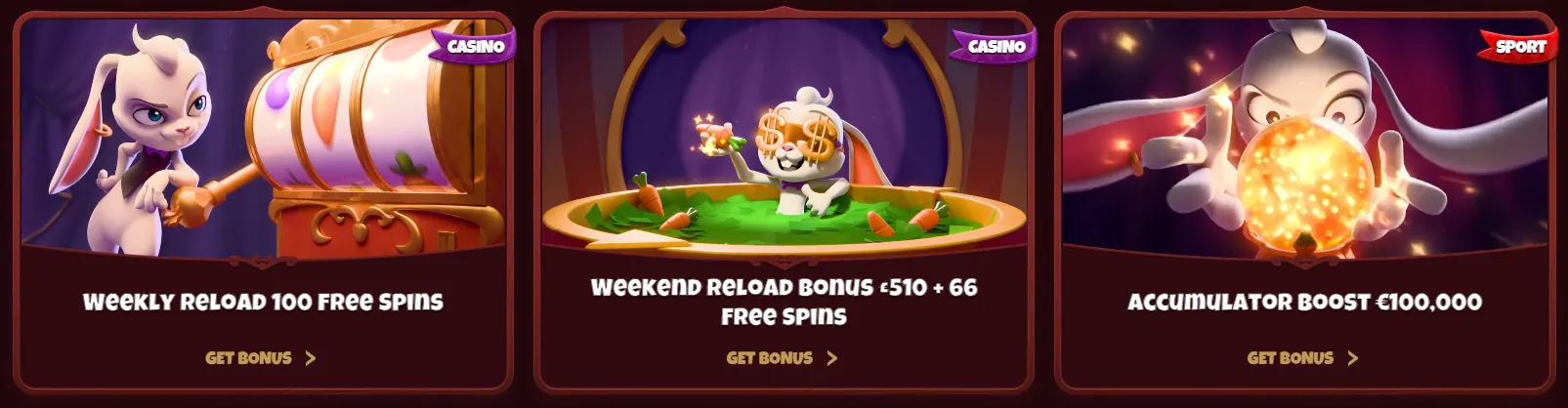 Magius Casino weekly bonuses and promotions